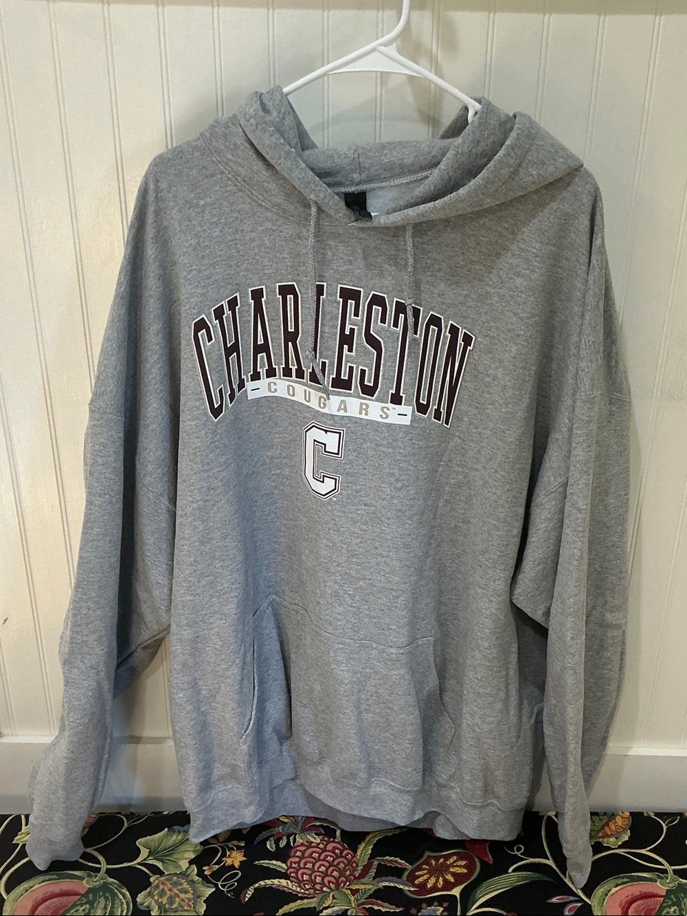 Gildan Gray Charleston Cougars Hooded Sweatshirt